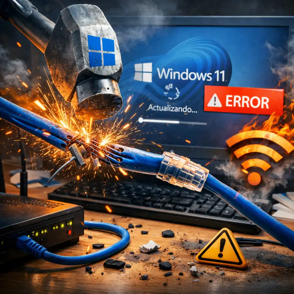 Nueva incidencia tras la última actualización de Windows 11: equipos sin Internet por cable pese a tener red local
