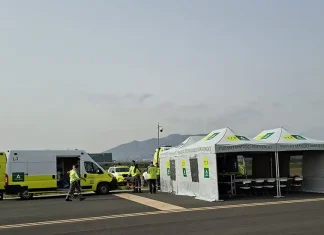 La Junta evalúa los mecanismos de respuesta ante un accidente aéreo con un simulacro en Málaga