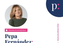 Pepa Fernández inaugura el 15 de abril la VIII edición del proyecto Prensa en mi mochila