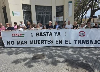 CCOO denuncia la falta de medidas básicas de seguridad ante la muerte de un obrero y exige la máxima dureza sancionadora a la administración