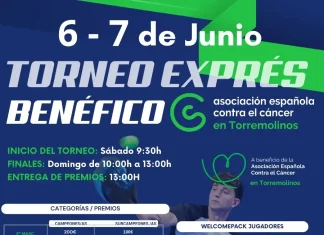 Torremolinos acogerá un torneo exprés benéfico de pádel a favor de la AECC el 6 y 7 de junio