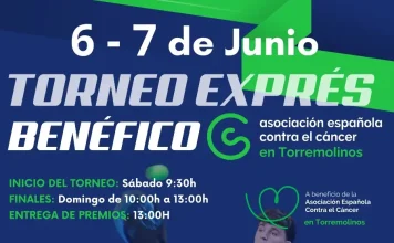 Torremolinos acogerá un torneo exprés benéfico de pádel a favor de la AECC el 6 y 7 de junio