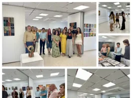 Alumnos de Arte de El Pinar presentan la exposición ‘Bosque Somos’ creada junto al pintor malagueño Fernando De la Rosa