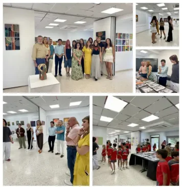 Alumnos de Arte de El Pinar presentan la exposición ‘Bosque Somos’ creada junto al pintor malagueño Fernando De la Rosa