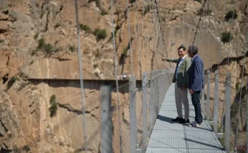 El Caminito del Rey estrena el puente colgante más grande de España y refuerza su atractivo turístico internacional