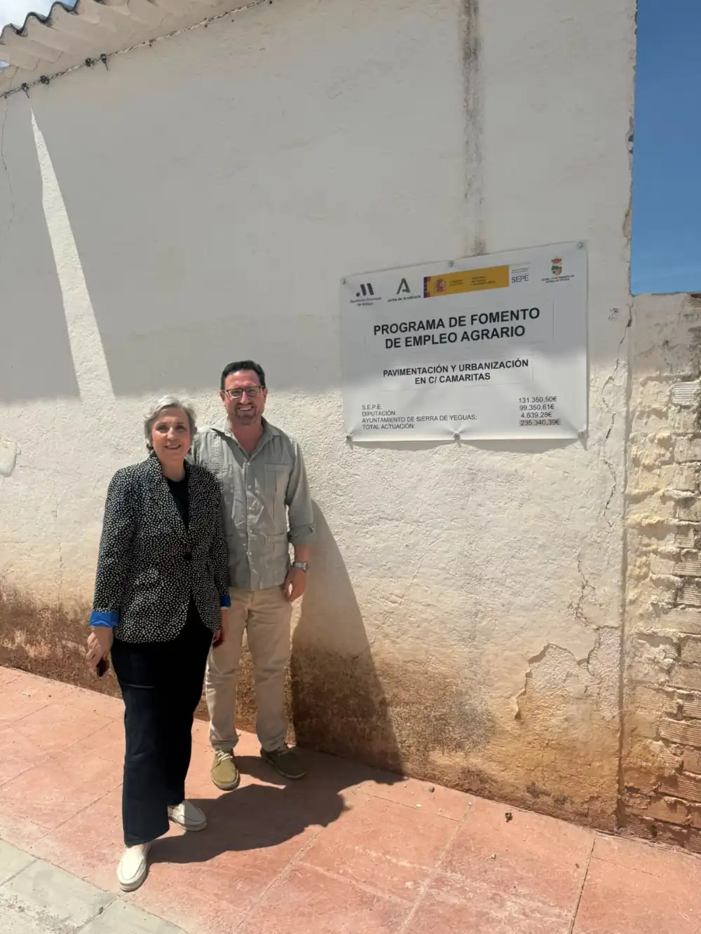 La Junta ayuda a Sierra de Yeguas a mejorar calles y redes de abastecimiento gracias al PFEA