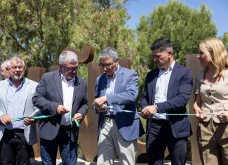 El área recreativa de La Viñuela estrena nuevo mobiliario y equipamiento y más zonas verdes tras una inversión de la Diputación de un millón de euros