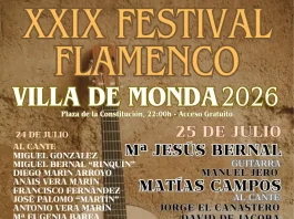 Aurora Vargas lidera el cartel del XXIX Festival Flamenco Villa de Monda Aurora Vargas lidera el cartel del XXIX Festival Flamenco Villa de Monda
