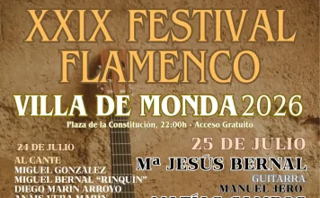 Aurora Vargas lidera el cartel del XXIX Festival Flamenco Villa de Monda Aurora Vargas lidera el cartel del XXIX Festival Flamenco Villa de Monda