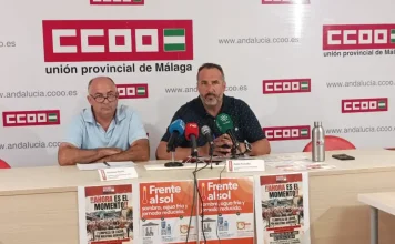 CCOO vigilará el cumplimiento de las medidas contra el golpe de calor para proteger a 70.000 trabajadores en Málaga CCOO vigilará el cumplimiento de las medidas contra el golpe de calor para proteger a 70.000 trabajadores en Málaga