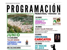 El Ayuntamiento de Monda presenta una intensa programación cultural para el mes de junio con más de quince actividades para todos los públicos