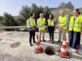 Rocío Díaz visita la obra de la A-92 a su paso por Antequera que se encuentra en su recta final Rocío Díaz visita la obra de la A-92 a su paso por Antequera que se encuentra en su recta final