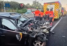 Cuatro personas atendidas tras un accidente en la A-7 a primera hora de la mañana en Estepona