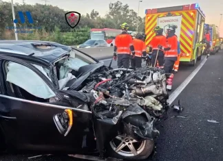 Cuatro personas atendidas tras un accidente en la A-7 a primera hora de la mañana en Estepona