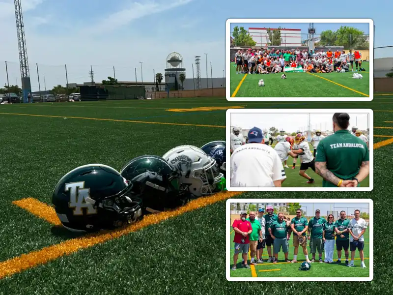 Más de 60 jugadores participan en el primer Clinic Oficial del Team Andalucía de Fútbol Americano
