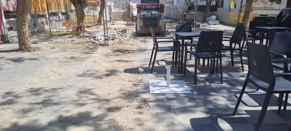 El PSOE solicita ayudas para los comercios afectados por las obras de la Plaza del Mirador de Churriana