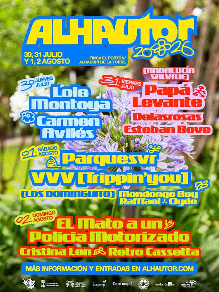 Alhautor 2026 consolida su apuesta cultural con Lole Montoya, Papá Levante y El Mató a un Policía Motorizado