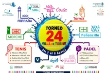 El XXIV Torneo de Tenis y Pádel Villa de Torrox reunirá a deportistas de toda la provincia del 2 al 8 de agosto El XXIV Torneo de Tenis y Pádel Villa de Torrox reunirá a deportistas de toda la provincia del 2 al 8 de agosto