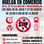 CCOO y UGT convocan huelga en Plaza Mayor y McArthurGlen Málaga contra el ‘Late Night Shopping’ CCOO y UGT convocan huelga en Plaza Mayor y McArthurGlen Málaga contra el 'Late Night Shopping'