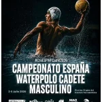 Campeonato de España Cadete Masculino de Waterpolo 2026 en Torremolinos: 280 deportistas compiten hasta el domingo La Piscina Virgen del Carmen de Torremolinos acoge desde hoy y hasta el 5 de julio el Campeonato de España Cadete Masculino de Waterpolo, una cita nacional que reúne a 280 deportistas de 20 clubes procedentes de 11 comunidades autónomas.