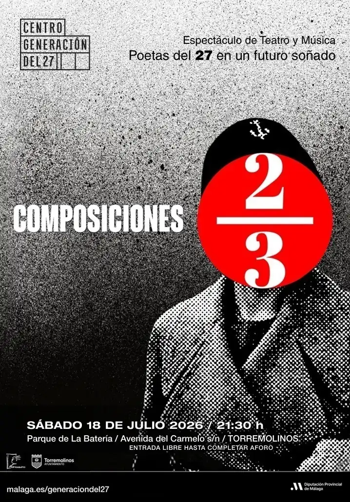 La Diputación de Málaga impulsa el estreno de ‘Composiciones 2/3’, un espectáculo de teatro musical que rinde tributo a la Generación del 27