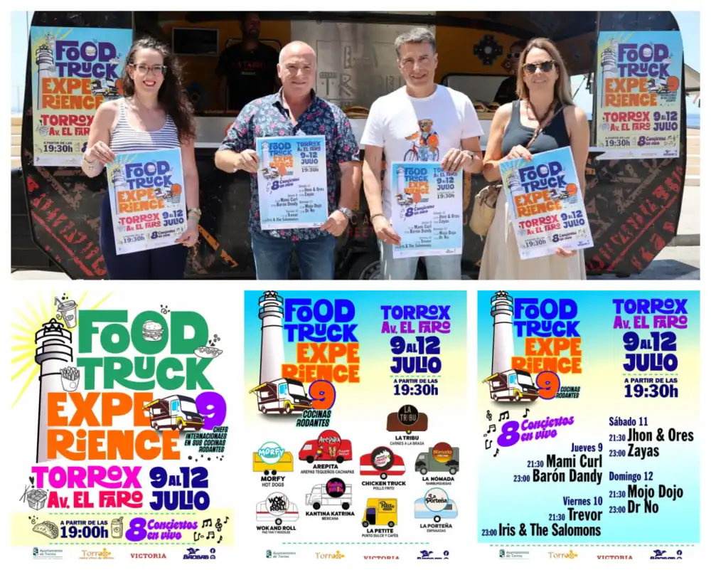 Torrox celebra la FoodTruck Experience 2026 con gastronomía internacional, conciertos y ocio familiar