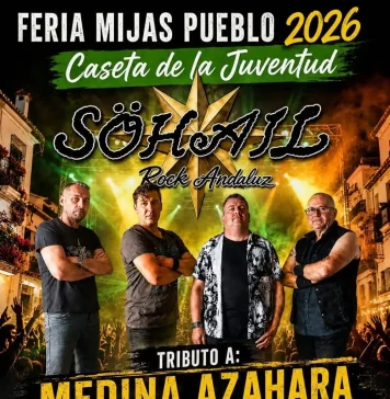 La esencia del Rock Andaluz tomará la Caseta de la Juventud en la Feria de Mijas Pueblo 2026 con el directo de Söhail