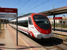 Interrumpida la línea C-2 entre Cártama y Álora tras una incidencia en la infraestructura ferroviaria