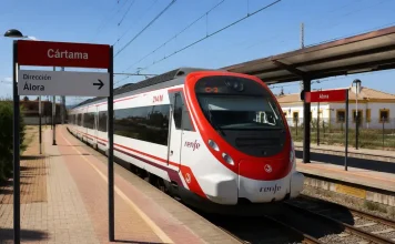 Interrumpida la línea C-2 entre Cártama y Álora tras una incidencia en la infraestructura ferroviaria