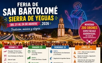 Sierra de Yeguas vive su Feria de San Bartolomé con cuatro días de fiesta y un espectacular cierre con 200 drones Sierra de Yeguas vive su Feria de San Bartolomé con cuatro días de fiesta y un espectacular cierre con 200 drones