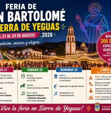 Sierra de Yeguas vive su Feria de San Bartolomé con cuatro días de fiesta y un espectacular cierre con 200 drones Sierra de Yeguas vive su Feria de San Bartolomé con cuatro días de fiesta y un espectacular cierre con 200 drones