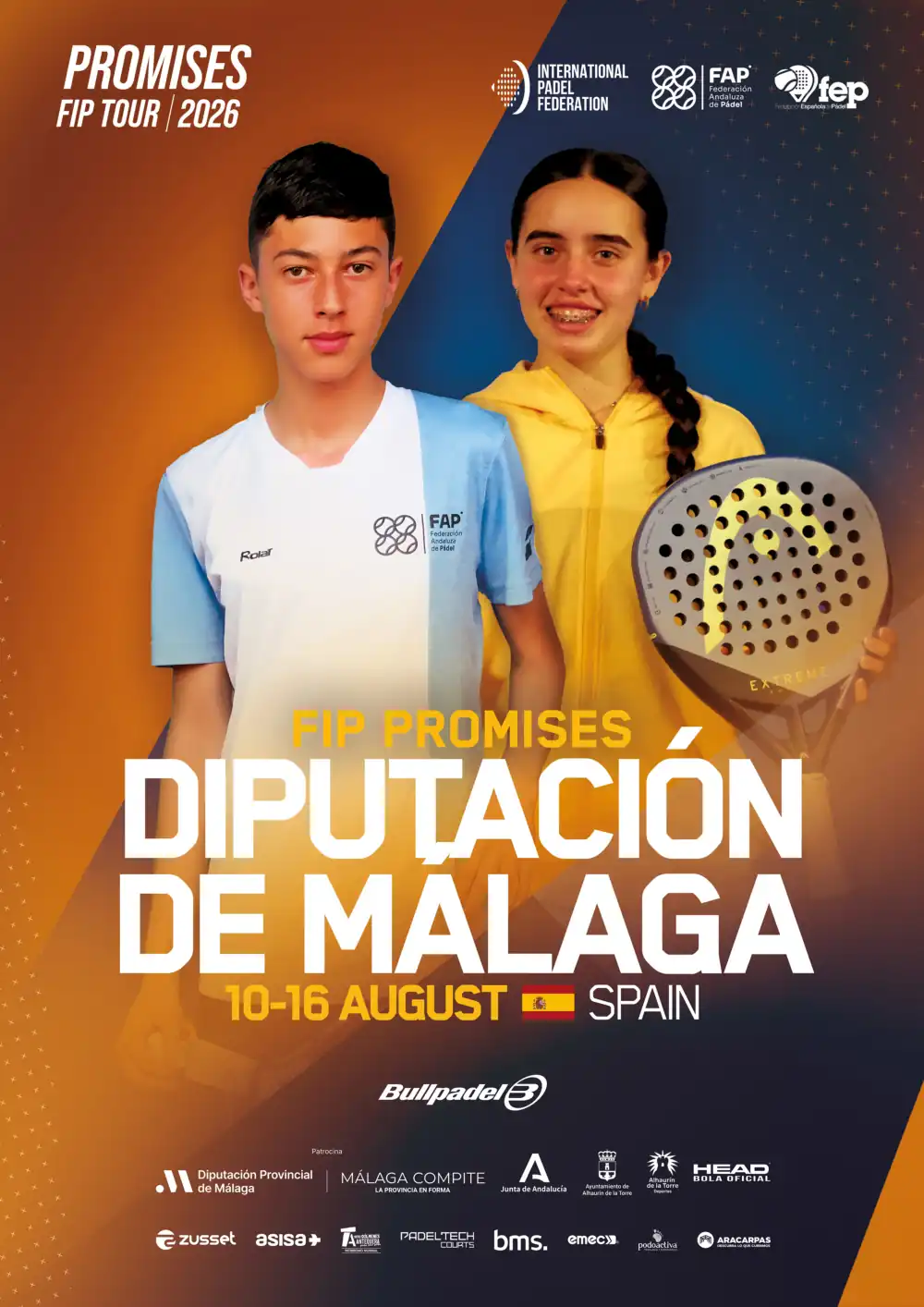 Cerca de 350 jugadores de nueve países se darán cita en Alhaurín de la Torre en el FIP Promises Diputación de Málaga