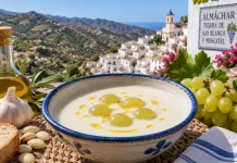 Almáchar prepara más de 4.000 litros de ajoblanco para celebrar este sábado una fiesta con más de medio siglo de historia