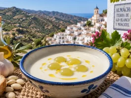 Almáchar prepara más de 4.000 litros de ajoblanco para celebrar este sábado una fiesta con más de medio siglo de historia