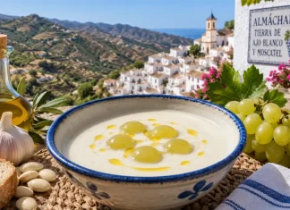 Almáchar prepara más de 4.000 litros de ajoblanco para celebrar este sábado una fiesta con más de medio siglo de historia