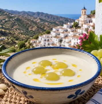 Almáchar prepara más de 4.000 litros de ajoblanco para celebrar este sábado una fiesta con más de medio siglo de historia