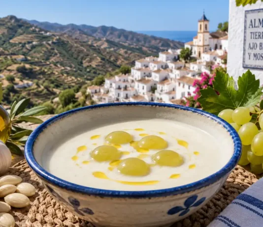 Almáchar prepara más de 4.000 litros de ajoblanco para celebrar este sábado una fiesta con más de medio siglo de historia
