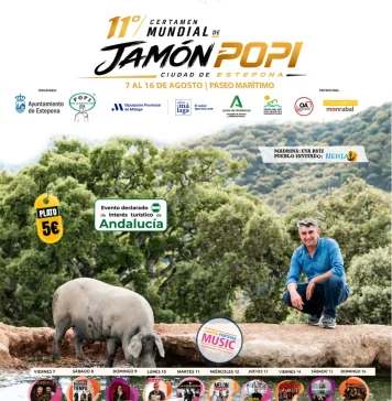 Sabor a Málaga refuerza la promoción de los productos malagueños en la XI edición del Certamen Mundial de Jamón Popi Ciudad de Estepona Sabor a Málaga refuerza la promoción de los productos malagueños en la XI edición del Certamen Mundial de Jamón Popi Ciudad de Estepona