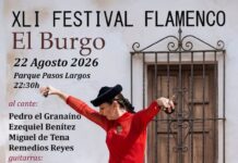 Pedro ‘el Granaíno’, Ezequiel Benítez, Miguel de Tena, Remedios Reyes y La Lupi, protagonistas del Festival Flamenco de El Burgo Pedro ‘el Granaíno’, Ezequiel Benítez, Miguel de Tena, Remedios Reyes y La Lupi, protagonistas del Festival Flamenco de El Burgo