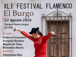 Pedro ‘el Granaíno’, Ezequiel Benítez, Miguel de Tena, Remedios Reyes y La Lupi, protagonistas del Festival Flamenco de El Burgo Pedro ‘el Granaíno’, Ezequiel Benítez, Miguel de Tena, Remedios Reyes y La Lupi, protagonistas del Festival Flamenco de El Burgo