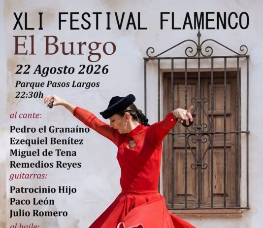 Pedro ‘el Granaíno’, Ezequiel Benítez, Miguel de Tena, Remedios Reyes y La Lupi, protagonistas del Festival Flamenco de El Burgo Pedro ‘el Granaíno’, Ezequiel Benítez, Miguel de Tena, Remedios Reyes y La Lupi, protagonistas del Festival Flamenco de El Burgo