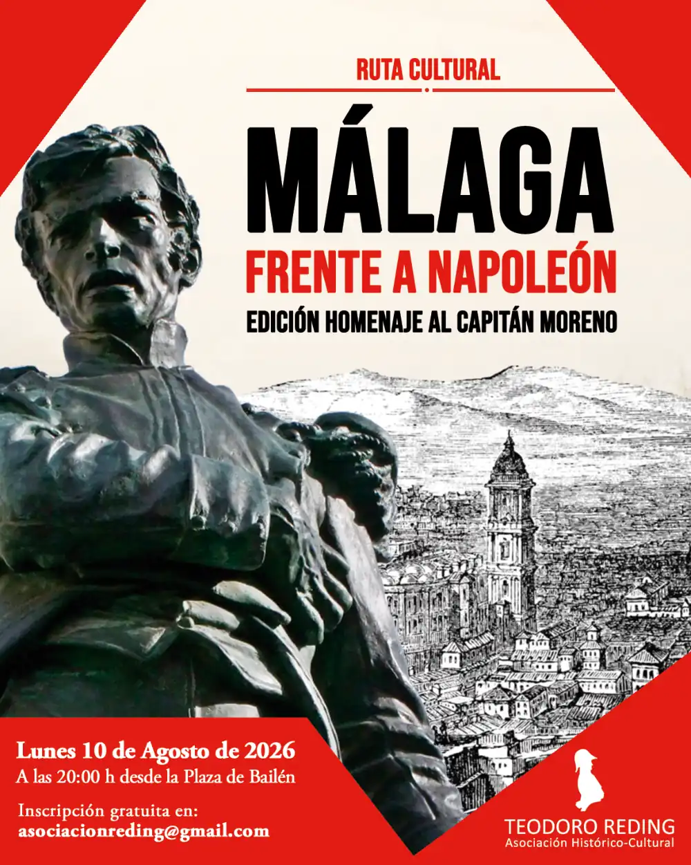 Una ruta cultural recorrerá la Málaga que resistió a Napoleón en homenaje al capitán Vicente Moreno