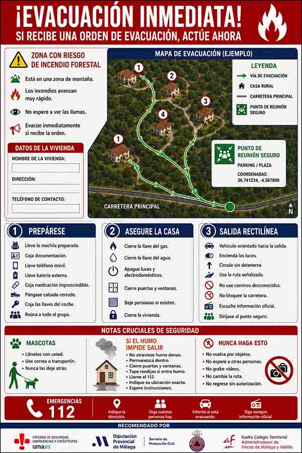 ¿Vives en una zona rural? Esto es lo que debes hacer si un incendio forestal obliga a evacuar