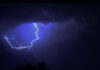 Una espectacular tormenta eléctrica sorprende a Málaga en el arranque de su Feria Fotografía Iván Chamizo