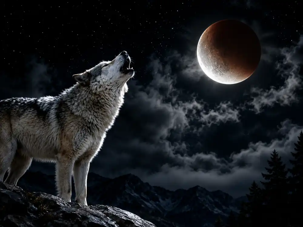 lobo luna eclipse