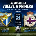 La Rosaleda vuelve a Primera: Málaga y Deportivo se citan en una noche esperada durante ocho años La Rosaleda vuelve a Primera: Málaga y Deportivo se citan en una noche esperada durante ocho años