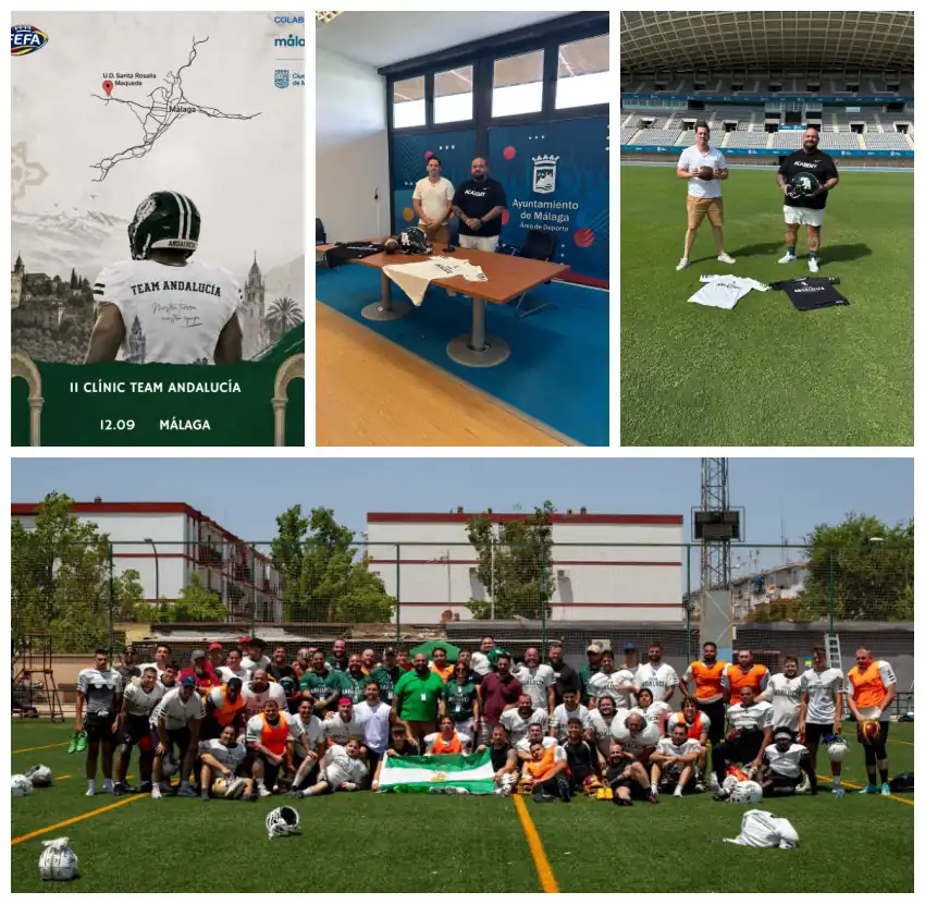 Team Andalucía organiza el II Clínic de Fútbol Americano en Málaga este sábado