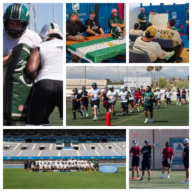 Más de 50 deportistas participan en el II Clínic Team Andalucía de fútbol americano en Málaga
