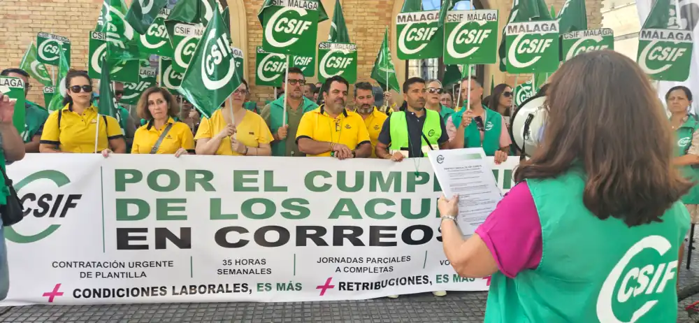 CSIF exige a Correos el cumplimiento de los acuerdos para acabar con la precariedad laboral y el deterioro del servicio público