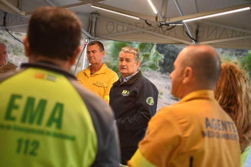 La Junta da por estabilizado el incendio forestal de Igualeja y levanta las medidas de protección a la población 